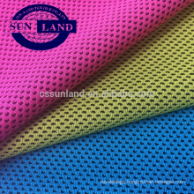 100% dry fit polyester honey comb knitting fabric for sports wear